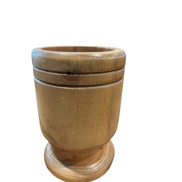Culinary Corner Wood Mortar & Pestle Grinder Spice Herb Garlic Crusher Grinding - Picture 6 of 8